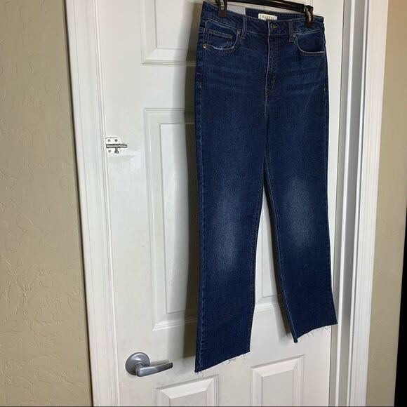 Harper Heritage High Rise Straight Leg Crop Jeans - Picture 3 of 11
